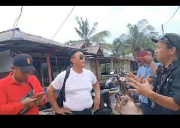 Halangi Kerja Jurnalis,  Pembangunan Jembatan Gantung Sungai Cambai,  Di duga Kuat Bermasalah