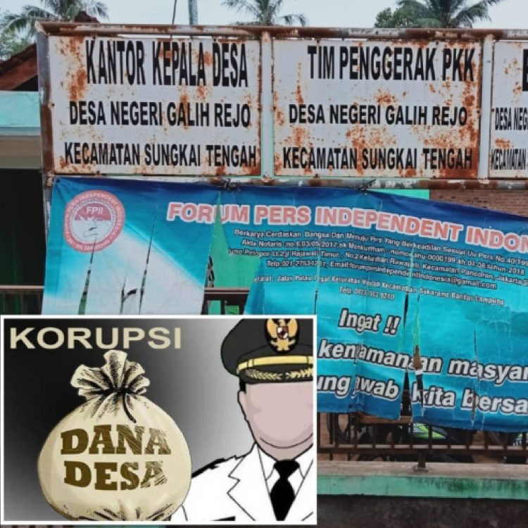 Diduga Lakukan Penyimpangan DD, APH di Minta Periksa Kades Negeri Galih Rejo