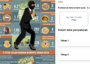 Dugaan Kegiatan Fiktif,  Mark-Up Realisasi DD Melungun Ratu TA 2023 Dipertanyakan