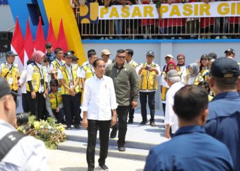 Prajurit Brigif 4 Mar/BS Amankan  Kunjungan Jokowi Di Provinsi Lampung