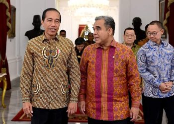Presiden Joko Widodo terima kunjungan pimpinan MPR -RI