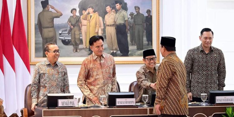 Presiden Prabowo menekankan: Pentingnya Kerjasama tim dalam kabinet;