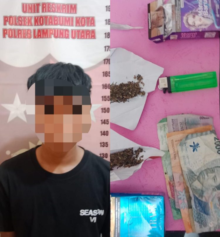 Remaja Pengedar Ganja,  Diringkus Polisi