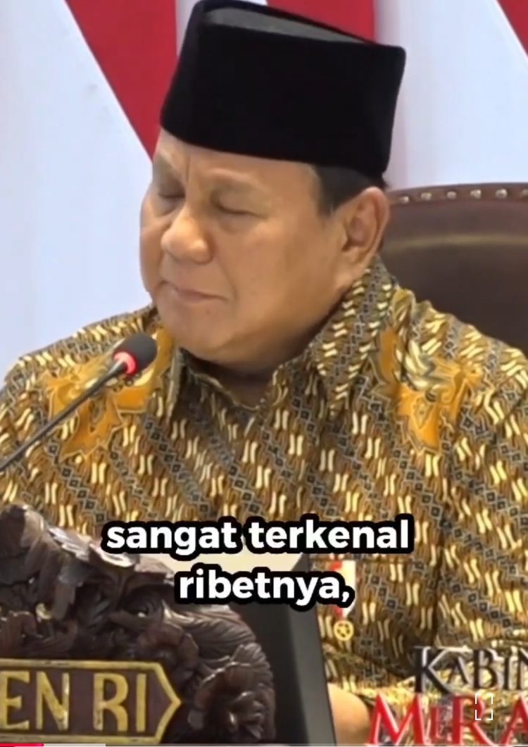 Sidang Kabinet Paripurna Perdana Kabinet Merah Putih, di Kantor Presiden