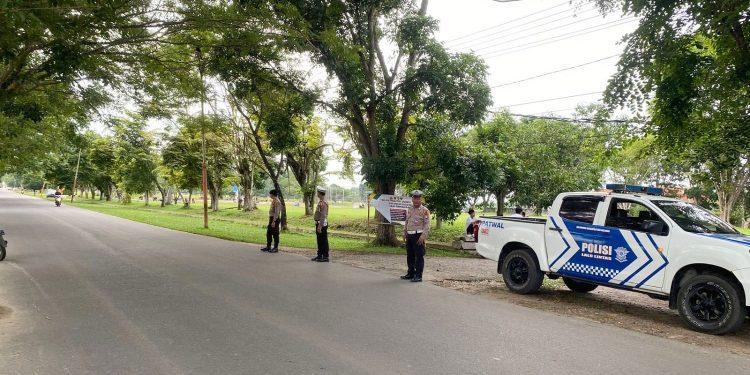 Cegah Aksi Balap Liar, Pos Pam Menggala Operasi Lilin Krakatau 2024 Gelar Patroli Dialogis