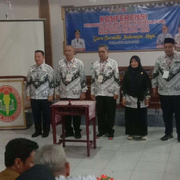 Sukatno Terpilih Ketua PGRI Lampura