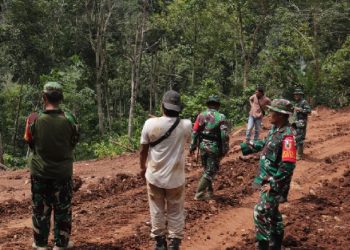 Dansatgas TMMD ke 123 Kodim 0412/LU Tunjau Kembali Pengerjaan Fisik