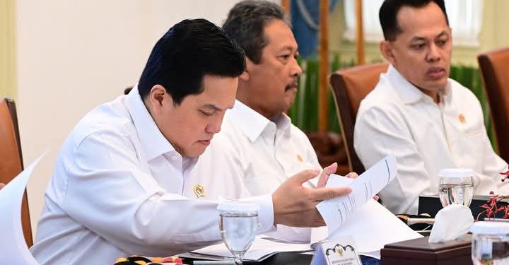 Presiden memimpin rapat terbatas bersama sejumlah jajaran Menteri Kabinet Merah Putih