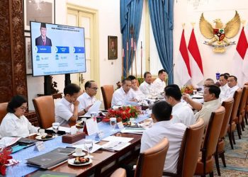 Presiden memimpin rapat terbatas bersama sejumlah jajaran Menteri Kabinet Merah Putih