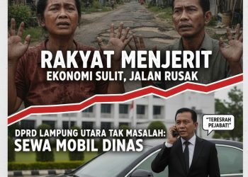 Katanya Efisiensi : DPRD Lampung Utara Tak Masalah dengan Sewa Mobil Dinas