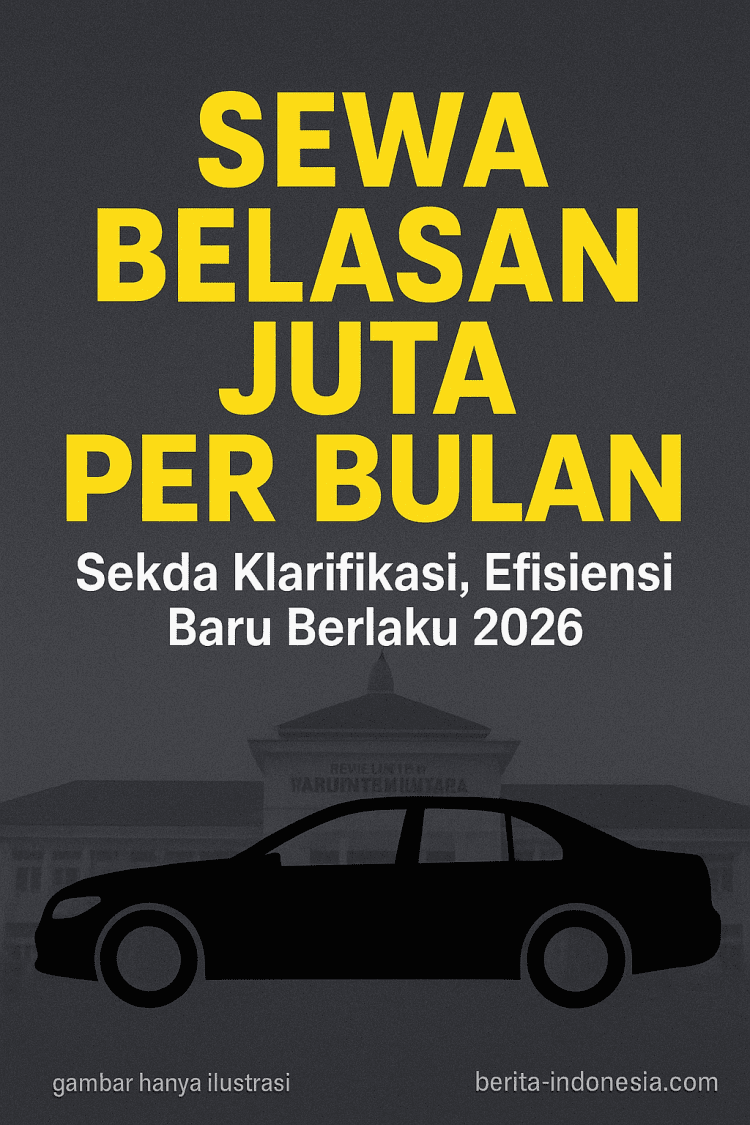Sekda Lampung Utara Akui Sewa Mobil Dinas Capai Belasan Juta per Bulan, Janji Hentikan 2026