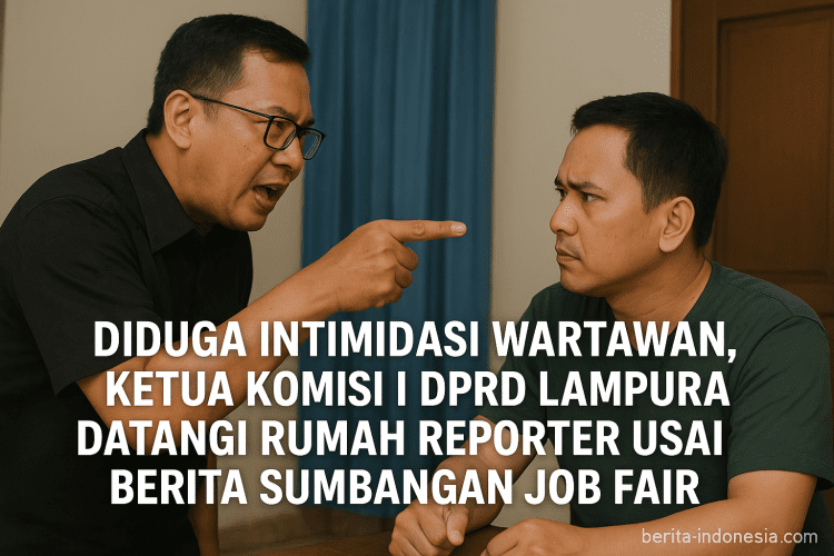 Oknum Ketua Komisi I DPRD Lampura Diduga Intimidasi Wartawan Usai Diberitakan Soal Sumbangan Job Fair
