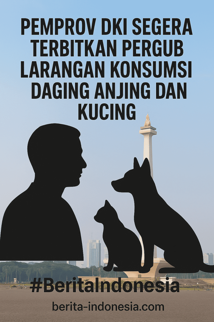 Pemprov DKI Segera Terbitkan Pergub Larangan Konsumsi Daging Anjing dan Kucing