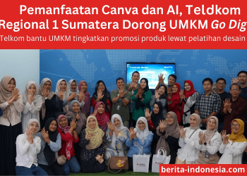 Pemanfaatan Canva dan AI, Telkom Regional 1 Sumatera Dorong UMKM Go Digital