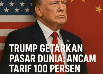 Trump Getarkan Pasar Dunia: Ancam Tarif 100 Persen dan Larangan Ekspor Software ke China