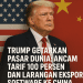 Trump Getarkan Pasar Dunia: Ancam Tarif 100 Persen dan Larangan Ekspor Software ke China