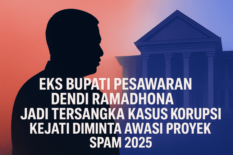 Eks Bupati Pesawaran Dendi Ramadhona Jadi Tersangka Korupsi Proyek SPAM Rp8,2 Miliar, Kejati Diminta Awasi Proyek 2025
