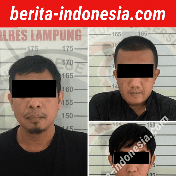 Satres Narkoba Polres Lampung Utara Ciduk Tiga Pengguna Sabu di Tanjung Senang