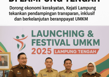 Kajati Lampung Hadiri Launching & Festival UMKM 2025 di Lampung Tengah