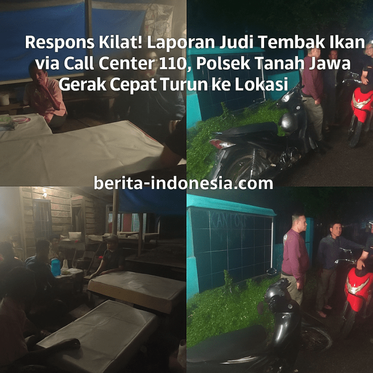 Call Center 110, Polsek Tanah Jawa Gerak Cepat Turun ke Lokasi