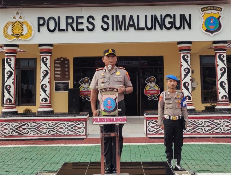 Polres Simalungun Tingkatkan Kesiagaan Akhir Tahun, Kapolres: “Polri untuk Masyarakat Harus Jadi Aksi Nyata!”