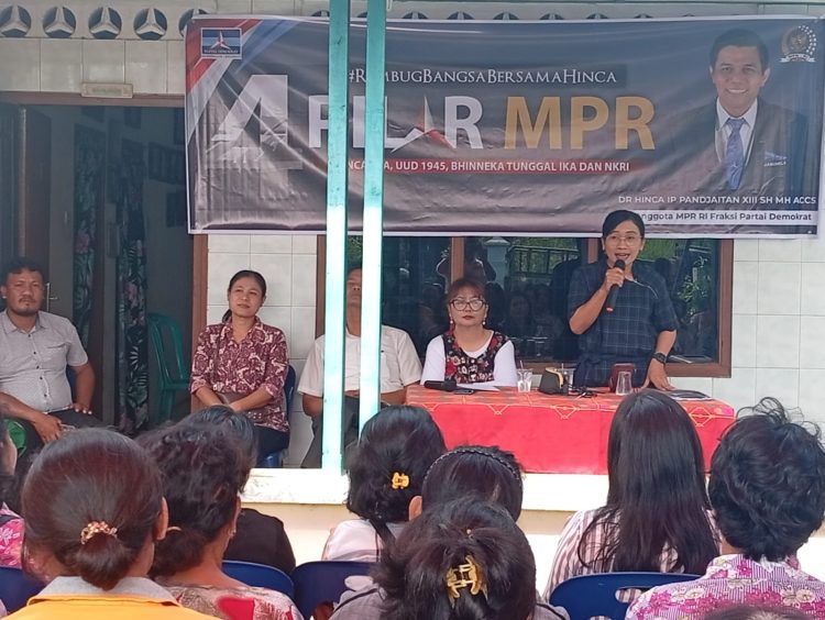 Anggota MPR RI Hinca Panjaitan Sosialisasikan 4 Pilar Kebangsaan di Simalungun