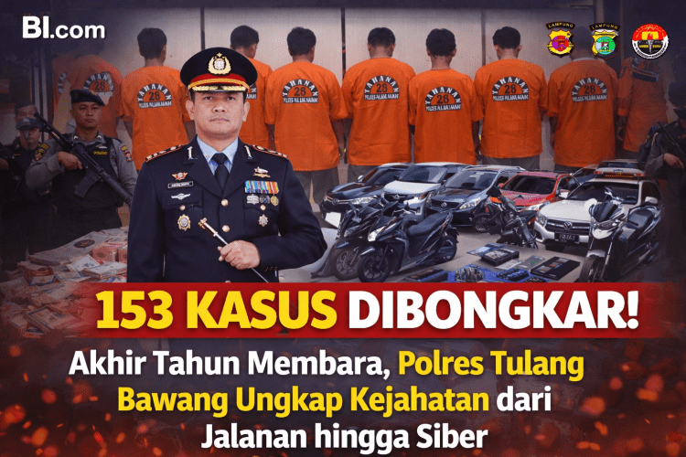 153 Kasus Dibongkar! Akhir Tahun Membara, Polres Tulang Bawang Ungkap Kejahatan dari Jalanan hingga Siber