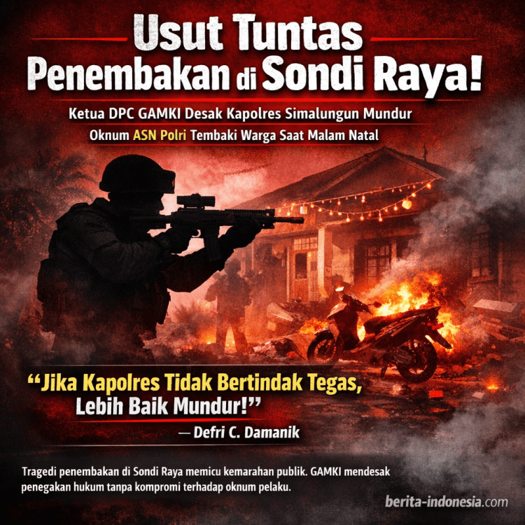 Usut Tuntas Tragedi Penembakan di Sondi Raya, Ketua DPC GAMKI Desak Kapolres Simalungun Mundur