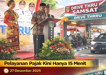 Gubernur Lampung Resmikan Samsat Drive Thru di Mataram Baru, Pelayanan Pajak Kini Hanya 15 Menit