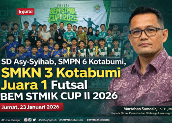 Final Futsal BEM STMIK Cup II 2026 Resmi Ditutup, SD Asy-Syihab, SMPN 6, dan SMKN 3 Kotabumi Raih Juara 1