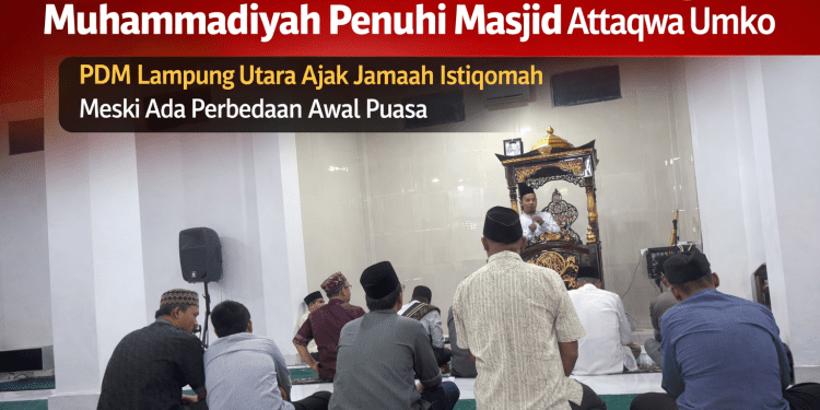 Tarawih Perdana Ramadan, Warga Muhammadiyah Penuhi Masjid Sadhan Attaqwa Umko