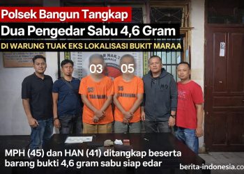 Polsek Bangun Tangkap Dua Pengedar Sabu 4,6 Gram di Warung Tuak Eks Lokalisasi Bukit Maraja