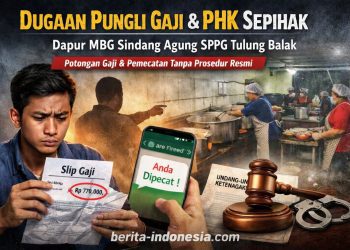 Dugaan Pungli Gaji dan PHK Sepihak, Dapur MBG Sindang Agung SPPG Tulung Balak Lampung Utara Disorot