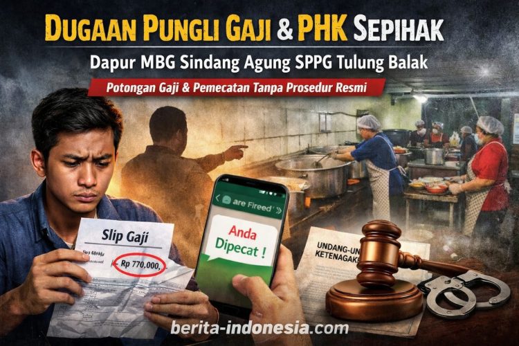 Dugaan Pungli Gaji dan PHK Sepihak, Dapur MBG Sindang Agung SPPG Tulung Balak Lampung Utara Disorot