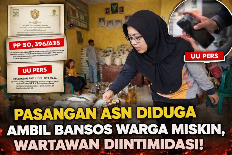 Polemik Bansos di Lampung Utara, Pasangan ASN Diduga Ambil Hak Warga, Wartawan Diintimidasi