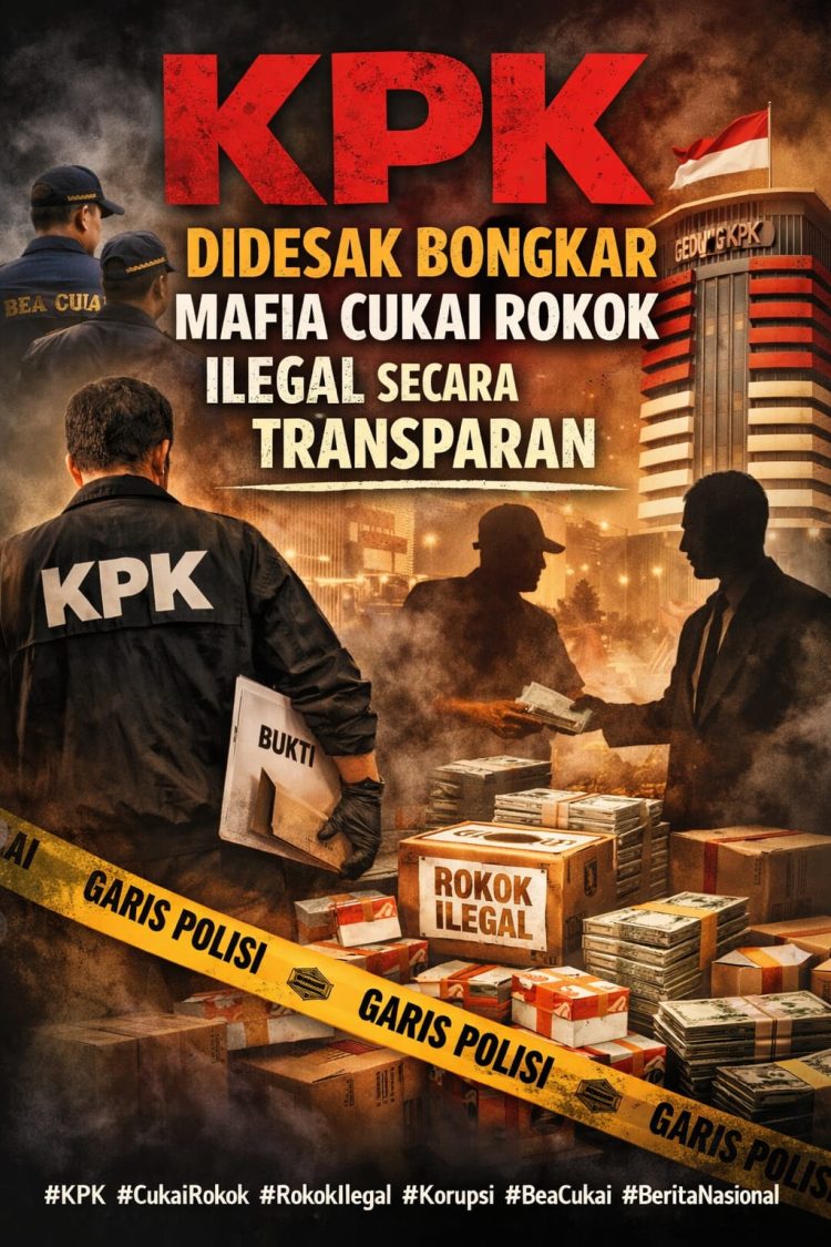 KPK Didesak Bongkar Mafia Cukai Rokok Ilegal secara Transparan