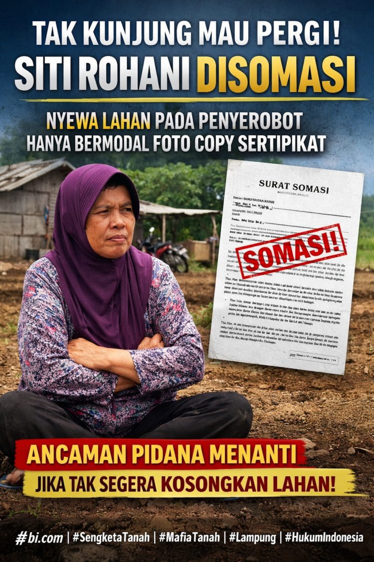 Siti Rohani Disomasi, Kuasa Hukum Siap Pasang Papan Peringatan di Lokasi Sengketa