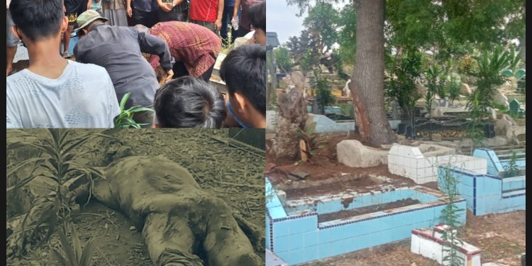 Geger! Makam Dibongkar, Jenazah Lansia Dipindahkan Orang Tak Dikenal di Simalungun
