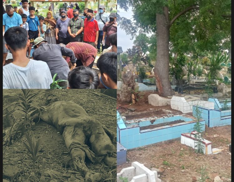 Geger! Makam Dibongkar, Jenazah Lansia Dipindahkan Orang Tak Dikenal di Simalungun
