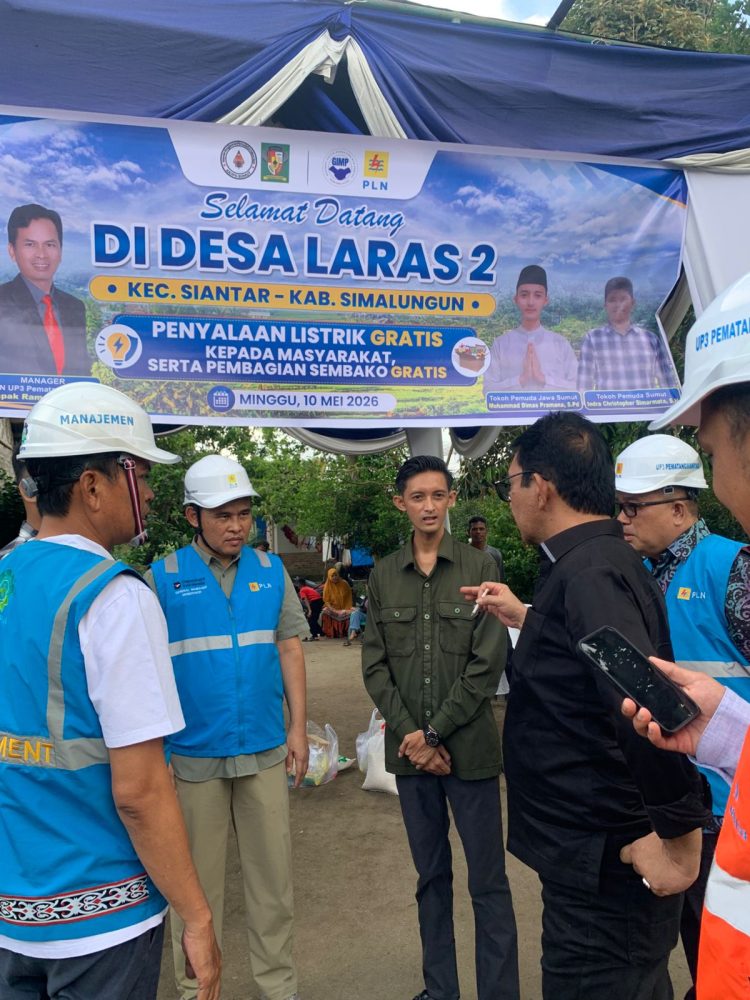 GIMP dan KRJP Sumatera Utara Berkolaborasi dengan PLN UID Sumut Gelar Penyalaan Listrik Gratis dan Pembagian Sembako