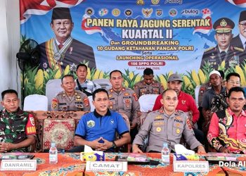 Panen Jagung Serentak Tulang Bawang Berlangsung Sukses, Sinergi Polri dan Petani Kian Kuat